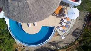 Arial of the pool